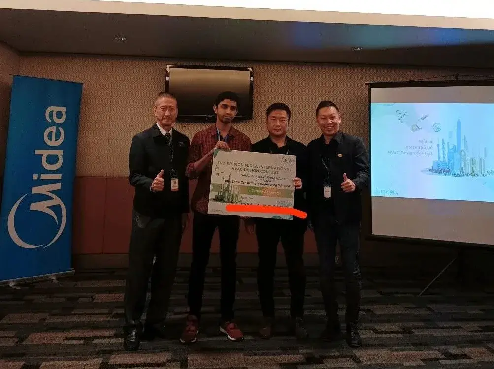Blue Snow Win 2nd place in MEDIA HVAC competition 2024