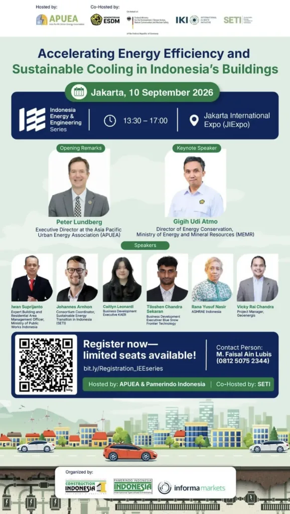 Accelerating Energy Efficiency and Sustainable Cooling in Indonesia’s Buildings event at Jakarta International Expo